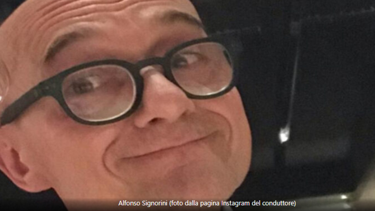 Alfonso Signorini (foto dalla pagina Instagram del conduttore)